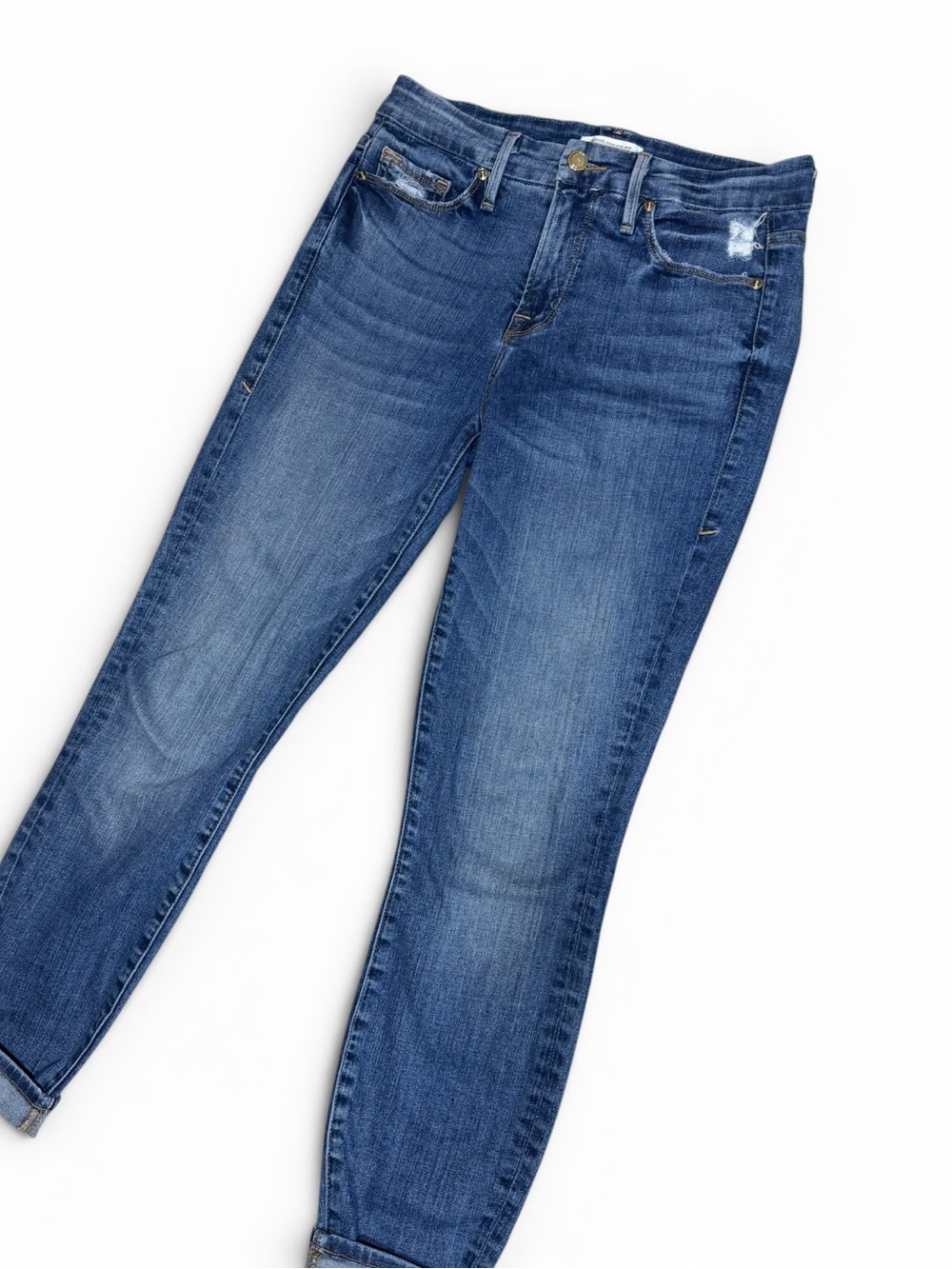Good American Good Legs High Skinny Jeans Denim Blue 187 Size 2/26 Kardashian - Picture 2 of 9